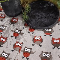 Owl Linen tea towels set