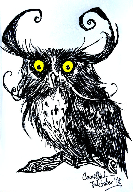 Lokis Owl drawing