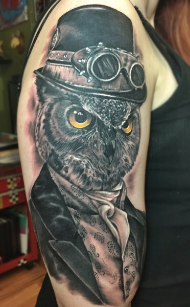 I present to you, my owl tattoo : r/Superbowl