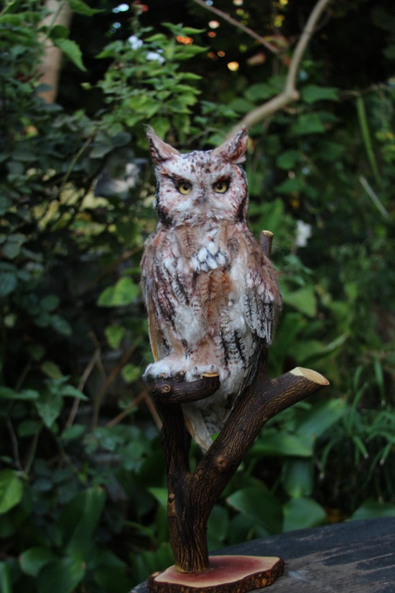 Needle felted Eastern Screech Owl. Reserved listing