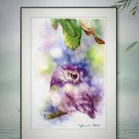 PRINT - Watercolor painting 7.5 x 11 inches Reproduction of my Original Watercolor painting....